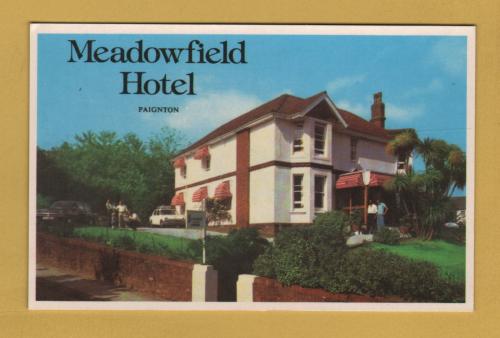 `Meadowfield Hotel - Paignton - Devon` - Postally Unused - Photo Litho Postcard.