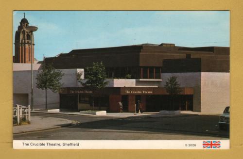 `The Crucible Theatre, Sheffield`- Postally Used-1985 - E.T.W. Dennis Postcard.