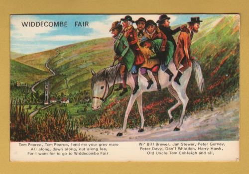`WIDDECOME FAIR - Tom Pearce, Tom Pearce....`- Postally Unused - Photo Precision Postcard.