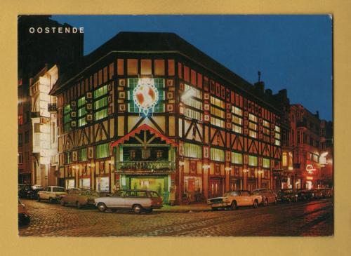 `White Horse at Night - Ostend`- Postally Unused (although message written to rear) - Van Mieghem Postcard.