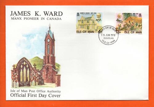 Isle Of Man - FDC - 1978 - `James K.Ward` Post Office Issue - Official First Day Cover