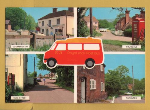`Carried On The Canterbury to Crundale Post Bus - First Post Bus to Operate in Kent...`- Postally Unused - Bennett Postcard.