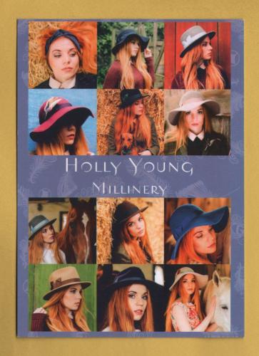 `HOLLY YOUNG - Millinery - Princes Street, Truro`- Postally Unused - Holly Young Postcard.