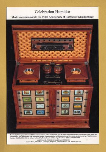 `Martin Lane - Furniture Maker & Designer - Celebration Humidor`- Postally Unused - 1999 - Abacus Postcard.