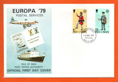Isle Of Man - FDC - 1979 - `Europa `79 Postal Services` Post Office Issue - Official First Day Cover