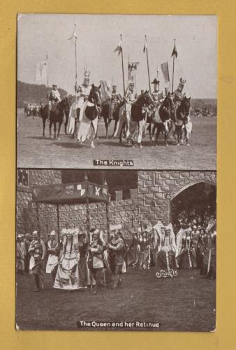 `Aldershot Tattoo Series - The Knights - The Queen and her Retinue`- Postally Unused - G&P Series Postcard.