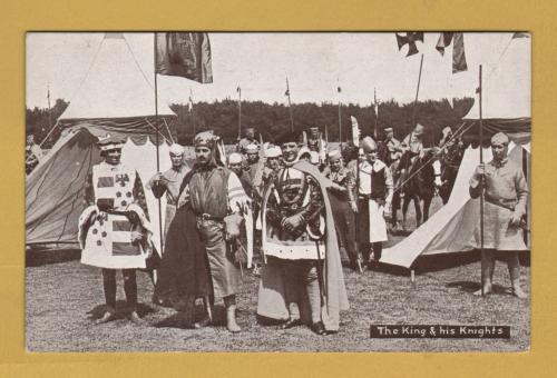 `Aldershot Tattoo Series - The King & his Knights` - Postally Unused - G&P Series Postcard.