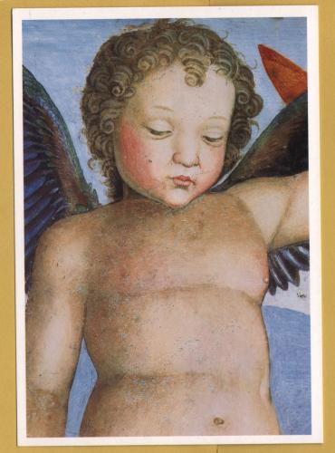 `Cherub by Andrea Mantegna From the Camera degli Sposi` - Postally Unused - Electa Postcard.