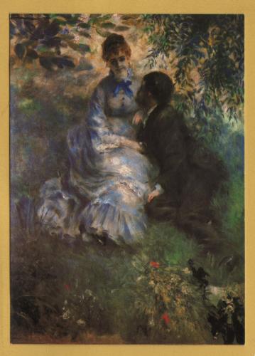 `Lovers,1875 by August Renoir` - Postally Unused - CTK Postcard.