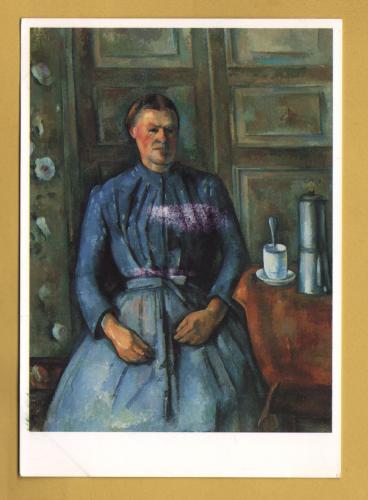 `La Femme a la Cafetiere by Paul Cezanne` - Postally Used-1999 - Musee d`Orsay Postcard.