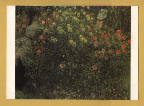`Ladies Among Flowers,1875 by Claude Monet` - Postally Unused - CTK Postcard.