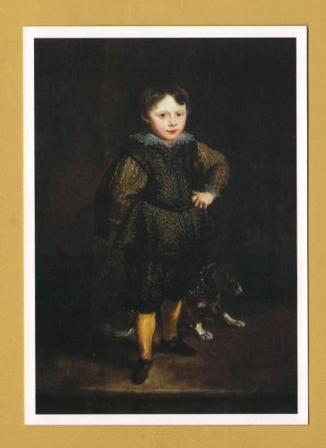 `Filippo Cattaneo, Son of Marchesa Elena Grimaldi,1623 by Anthony van Dyck` - Postally Unused - Royal Academy of Arts Postcard.