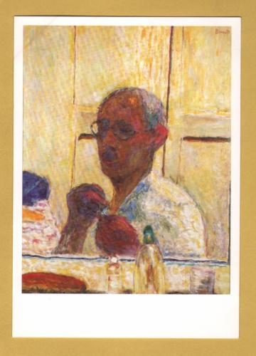 `Self-Portrait, c1938/40 by Pierre Bonnard` - Postally Unused - Royal Academy of Arts Postcard.