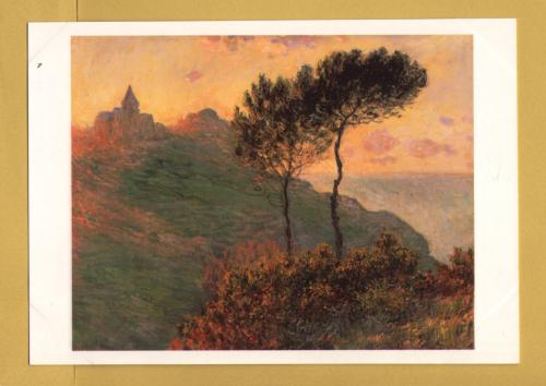 `The Church at Varengeville,1882 by Claude Monet` - Postally Unused - University of Birmingham Postcard.