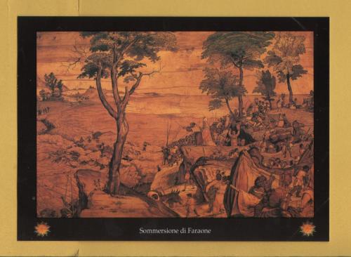 `Basilica of St Mary Major - `Submersion of Pharoah` by Lorenzo Lotto` - Postally Unused - Basilica of St Mary Major Postcard.