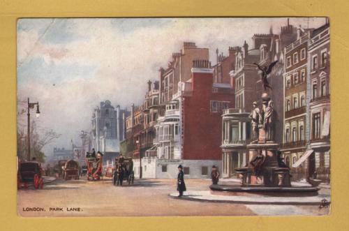 `London - `London, Park Lane - Oilette - 7219` - Postally Unused - Raphael Tuck & Sons Postcard.
