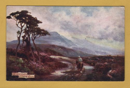 `The Grampians Series - `The Grampians, A Coming Storm` - Oilette - 7338` - Postally Unused - Raphael Tuck & Sons Postcard.