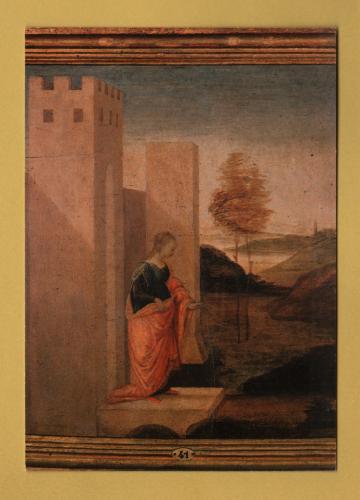 `Florence - Horne Foundation Museum - `Queen Vasthi Leaves the Royal Palace by Filippino Lippi`` - Postally Unused - Nova LVX Postcard.