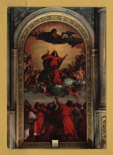 `Venice - `Church of the Glorious St Mary of Friars (Frari) - Titian`s Assumption`` - Postally Used-1986 - ARDO Postcard.