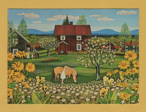 `Woodanemones by Stina Sunesson, 1978` - Postally Used-1980 - Pictura Graphica Postcard.