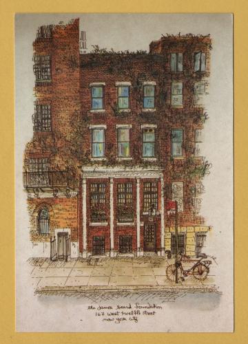 `The James Beard House by Jill Gill, 1991` - Postally Unused - Foundation Postcard.