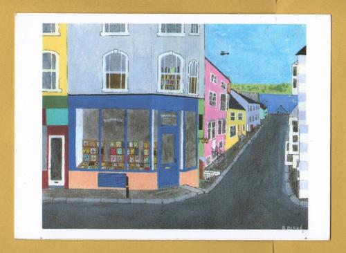 `Lower Quay Hill, Falmouth by B.Berks` - Postally Unused - B.Berks Postcard.