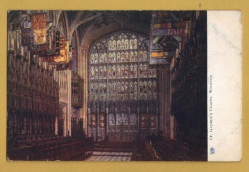 `Windsor - St George`s Chapel, Windsor` - Oilette - 6164` - Postally Unused - Raphael Tuck & Sons Postcard.