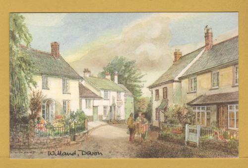 `WILLAND, Devon by David Skipp` - Postally Unused - Town & Country Prints Postcard.