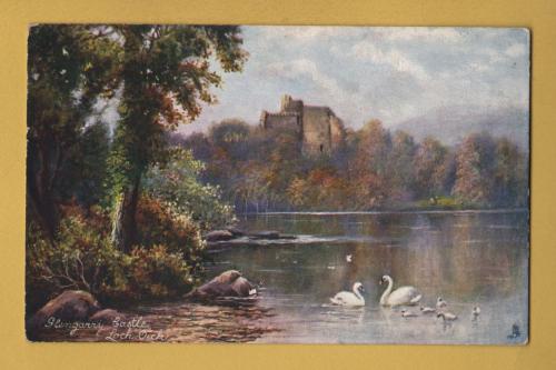 `Scottish Castles - `Glengary Castle, Loch Oich` - Oilette - 7181` - Postally Unused - Raphael Tuck & Sons Postcard.