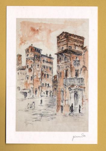 `Alba as it was by Gianni Do` - Postally Unused - Gallery Bookstore Postcard.