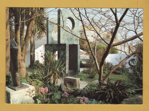 `General View of Garden with Four-square (Walk-through) 1966 - Dame Barbara Hepworth` - Postally Unused - Tate Postcard.