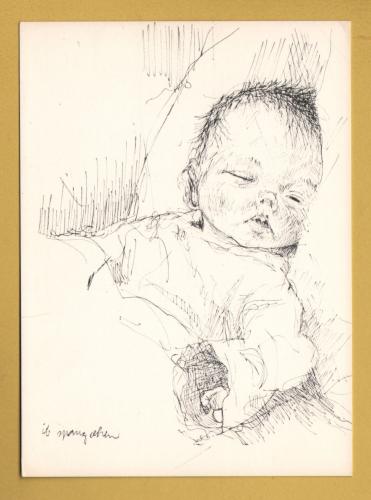 `How Sleepy by Spang Olsen` - Postally Unused - Pictura Graphica Postcard.