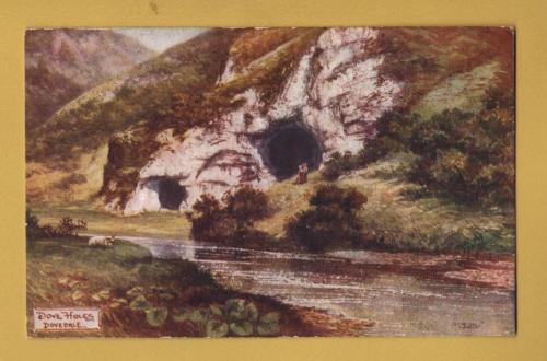 `Derbyshire Dales - `Dove Holes, Dovedale` - Oilette - 1357` - Postally Unused - Raphael Tuck & Sons Postcard.