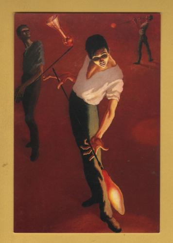 `The Glassblower 1944 by Mervyn Peake` - Postally Unused - Manchester Art Gallery Postcard.