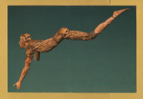 `Heraklion Museum - Ivory Acrobat from Knossos (1600 B.C)` - Postally Unused - Hannibal Postcard.