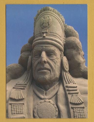 `Sand Sculpture Festival - Weston Super Mare Amazon Jungle Theme 2011` - Postally Unused - Festival Postcard.