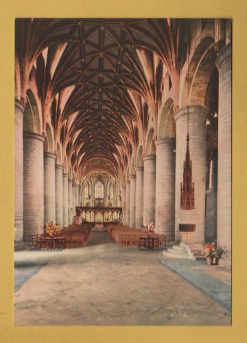 `The Nave, Tewkesbury Abbey` - Postally Unused - Britannia Colour Ltd Postcard.