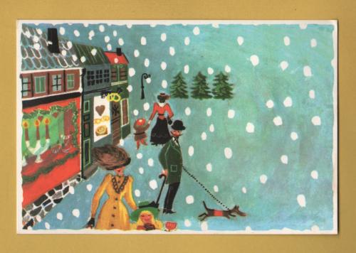 `Merry Christmas and Happy New Year`- Swedish Card - Postally Used-1971 - Producer Unknown Postcard.