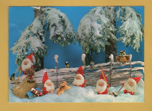`Merry Christmas and Happy New Year`- Swedish Card - Postally Used-1969 - AB Ingvar Larson Postcard.