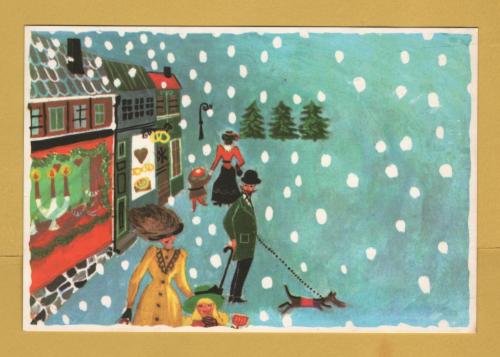 `Merry Christmas and Happy New Year`- Swedish Card - Postally Used-1969 - Producer Unknown Postcard.