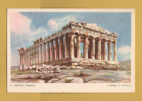 `ATHENS - The Parthenon` - Postally Unused - Delta Postcard.