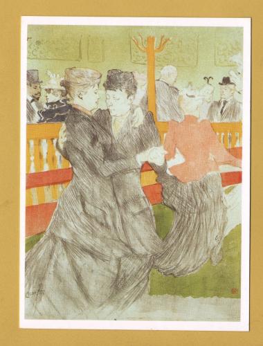 `Toulouse-Lautrec and Monmartre -`La Danse au Moulin Rouge, 1897 by Toulouse-Lautrec` - Postally Unused - Pomegranate Postcard.