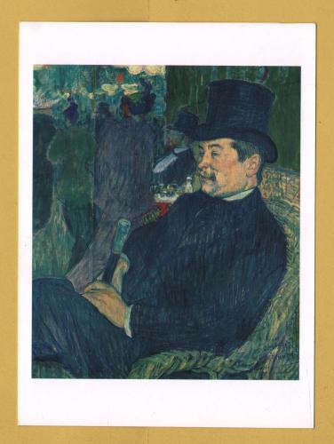 `Toulouse-Lautrec and Monmartre - `Monsieur Delaporte, 1893 by Toulouse-Lautrec` - Postally Unused - Pomegranate Postcard.