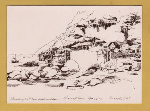 `Hong Kong - Stanley Village, Hong Kong by Charles D.Hoeppner` - Postally Unused - City Museum & Art Gallery Postcard.