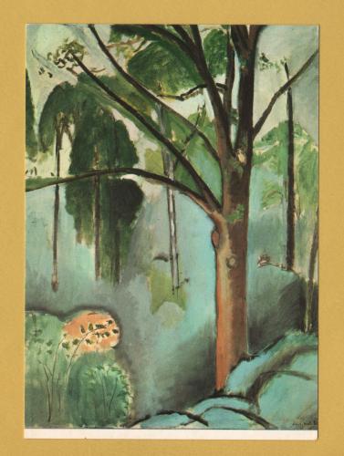 `Matisse - Tree Near Trivaux Pond 1916/17 by Henri Matisse` - Postally Unused - Mondadori International Postcard.