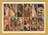 `The Months Tile Panel 1863 - Designed by Various, Painted by Lucy Faulkner` - Postally Used - Eden Print Postcard.