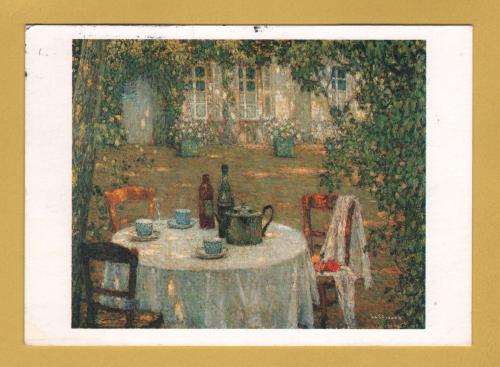 `The Table in the Sun 1911 by Henri Le Sidaner` - Postally Used-1995 - Retrospective Postcard.