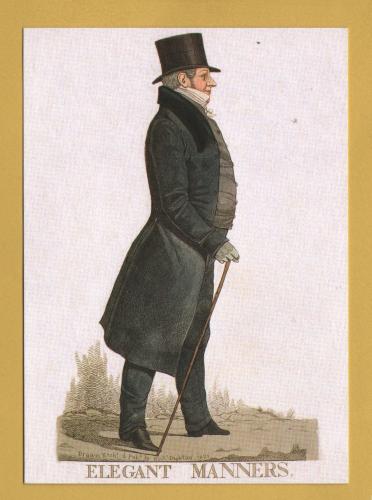 ``Elegant Manners` - Charles Manners-Sutton, Speaker of the House of Commons, 1817/32 by Richard Dighton` - Postally Unused - Morab Library Postcard.