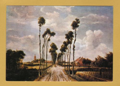 `The Avenue at Middelharnis by Meindert Hobbema` - Postally Unused - The Medici Society Postcard.