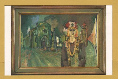 `Lizzie in Cluny by Eugene Fisk` - Postally Unused - The Kilvert Gallery Postcard.